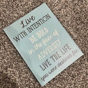 Live With Intention Sign